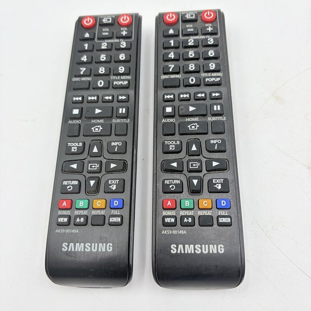 Pair of OEM Samsung BN59-01180A -- REMOTE CONTROL  - TESTED - DD-12260